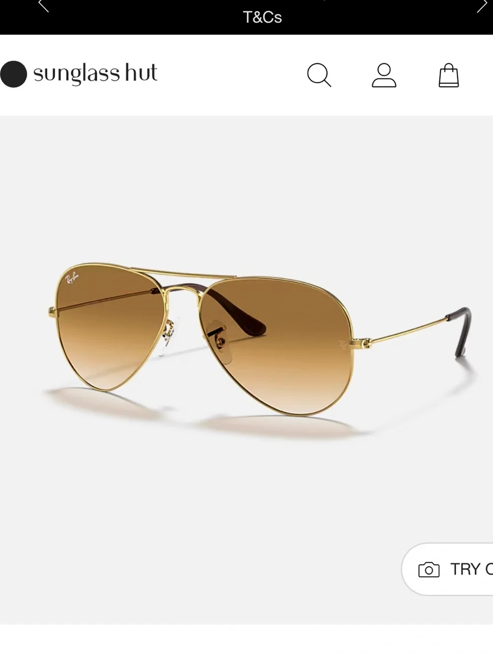Ray-Ban Aviator Sunglasses - Gold Frame with Brown Lenses